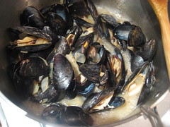 Mussels steaming