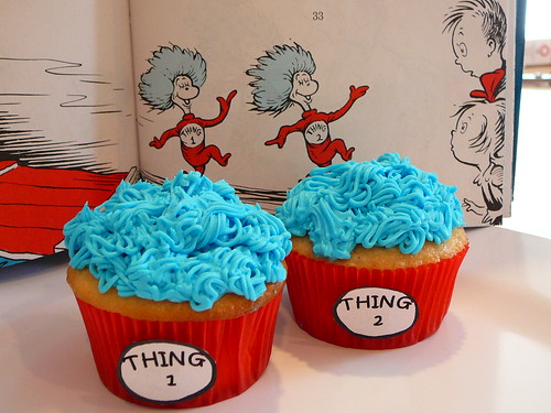thing 1 thing 2. Thing 1 and Thing 2 cupcakes