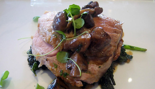 pork loin with mushroom sauce for Restaurant Week at L'Espalier