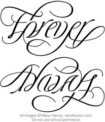 "Forever" & "Always" Ambigram