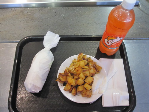 Shish taouk sandwich, garlic potato, Orange Crush - $12 including tip