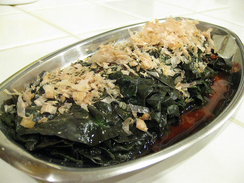 Simmered Swiss Chard in Dashi