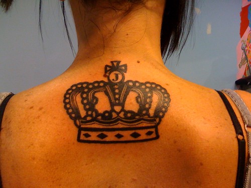 Juicy Couture Crown Tattoo by Wes Fortier by Wes Fortier