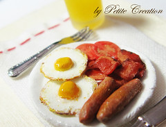 A Set of Breakfast Miniature - 1/12th Scale