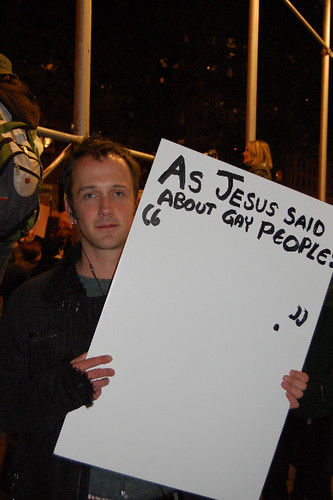 As Jesus said about gay people