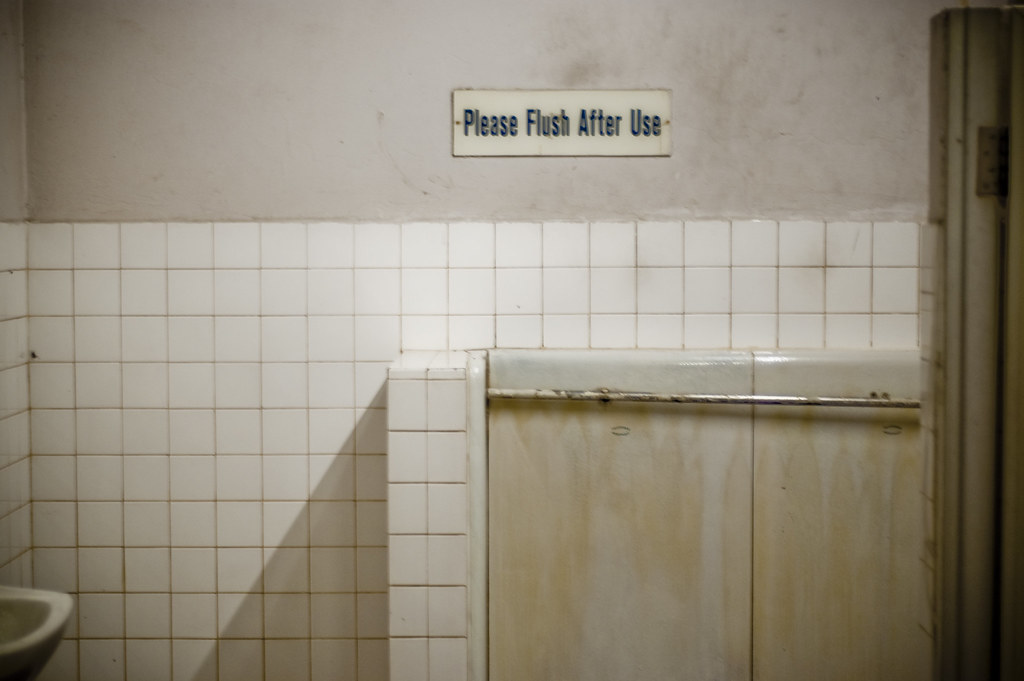 please flush after use