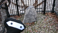 Little G at Johnny Appleseed's Gravesite