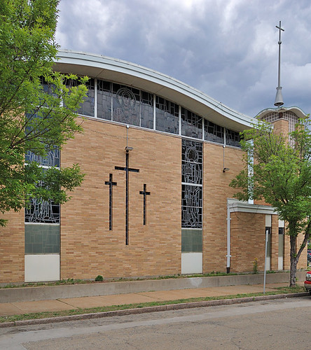 Saint Nicholas Roman Catholic Church, in Saint Louis, Missouri, USA - exterior front