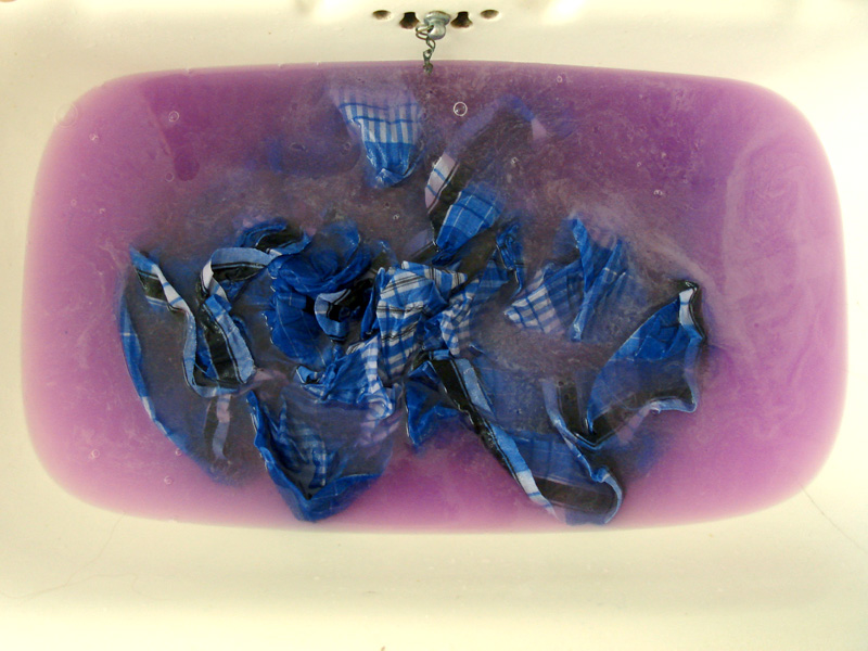 Purple Dye in sink