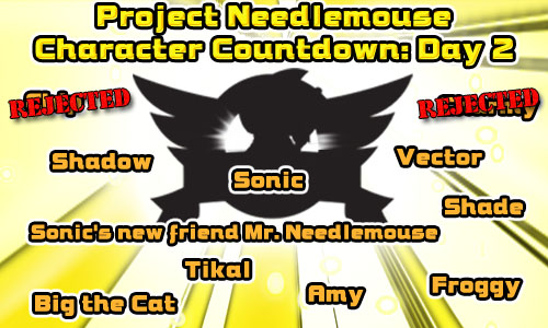 Project Needlemouse Character Countdown - Day 2