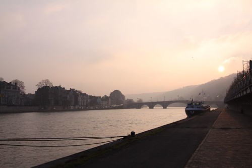 Namur at sunset...