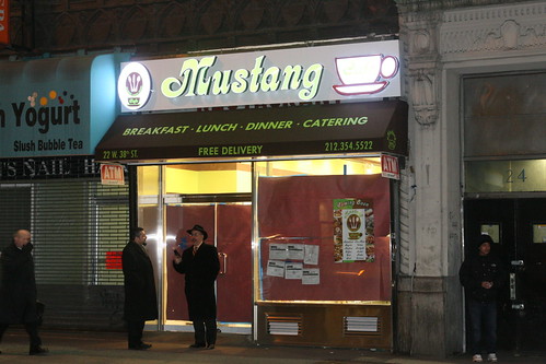 The future Mustang Cafe, West 38th Street, New York