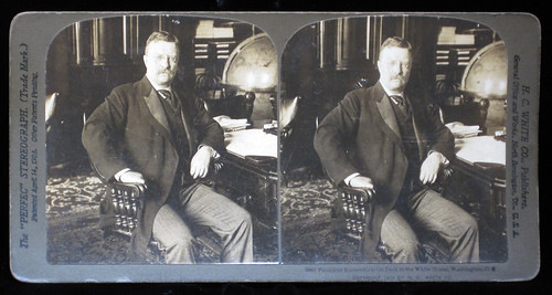 President Roosevelt at his Desk in the White House. H.C. White &amp; Co. 1902