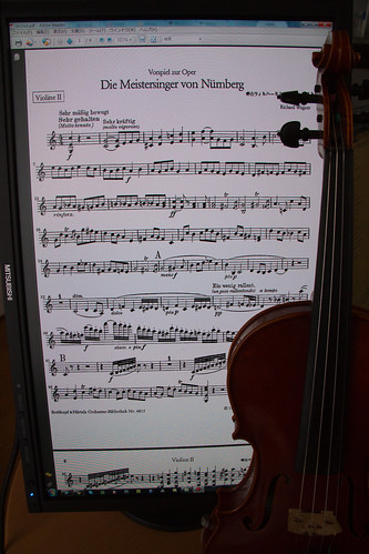 violin and monitor No.2