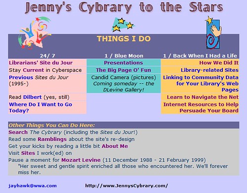 Jenny's Cybrary to the Stars