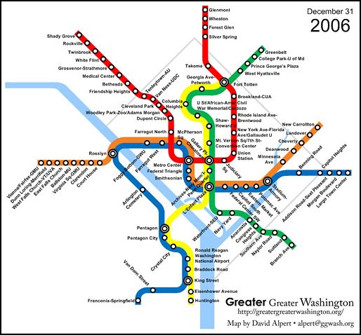 DC's Metro at the end of 2006 (by: David Alpert)