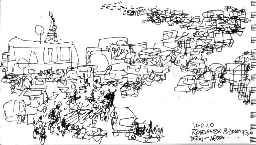 City Traffic. Delhi, India