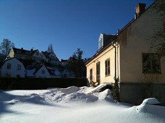 Snö i Visby