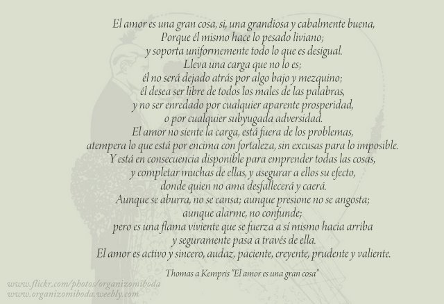 Thomas a Kempris "El amor es una gran cosa"