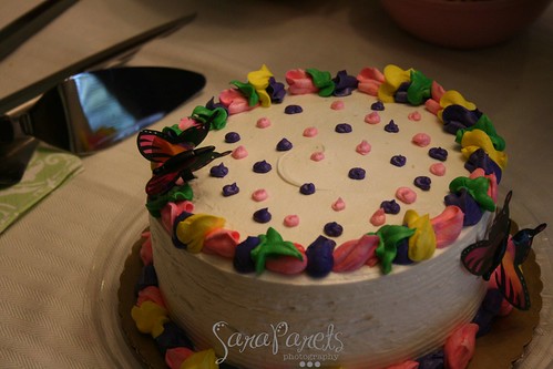 Cake with polka dots