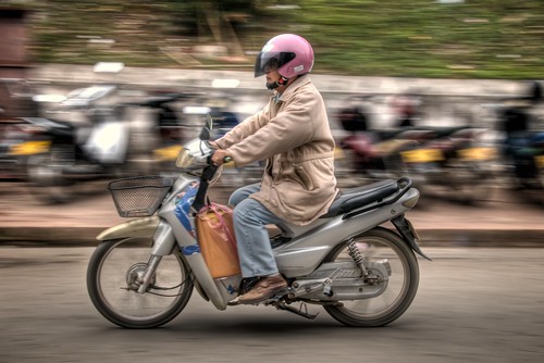 Woman on a Scooter