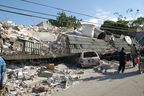 earthquake destruction in haiti. Haiti Earthquake - destruction