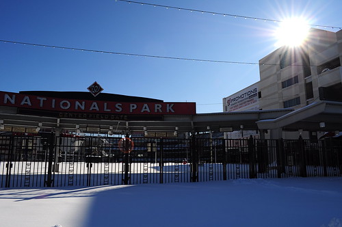 Nationals Park in the Snow