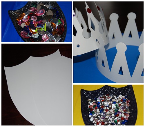 Paper Shields and Crowns Craft Project