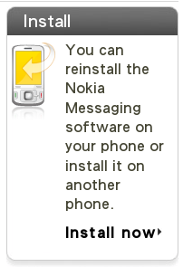 Reinstall Nokia Messaging