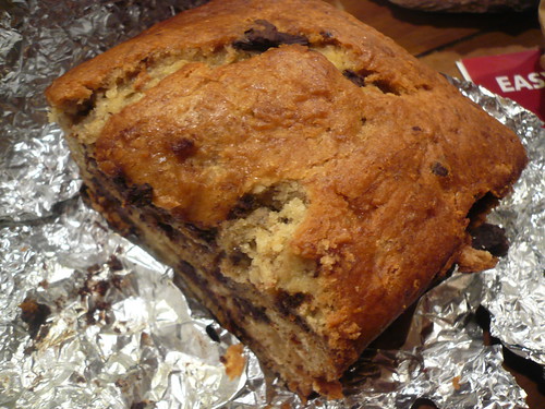 Banana Bread with chocolate and ginger