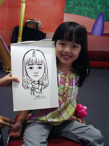 Caricature live sketching for Marina Square X'mas Tenants Gathering 2009 - 6
