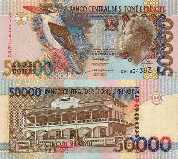 50 000 Dobras Svätý Tomáš a Princov ostrov 1996-2006