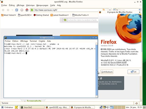 Firefox 3.0 - OpenSuSE 11.1 à jour