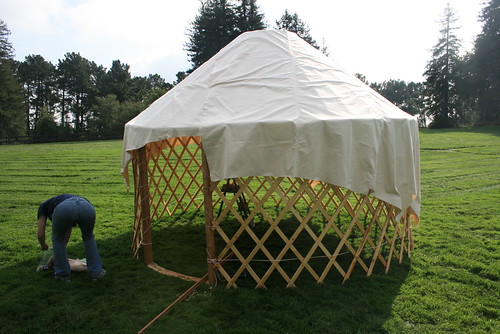 Fitting Yurt Roof Cover