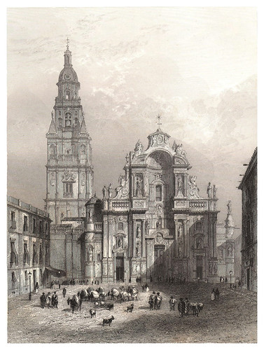 007-Catedral de Murcia-Voyage pittoresque en Espagne et en Portugal 1852- Emile Bégin