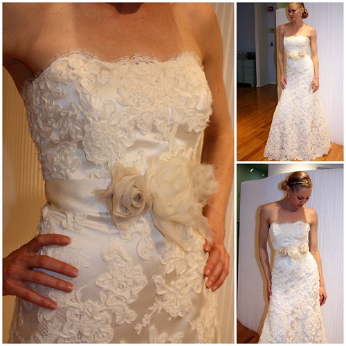 The fabric detail was noticeable the moment the gown appeared from the 