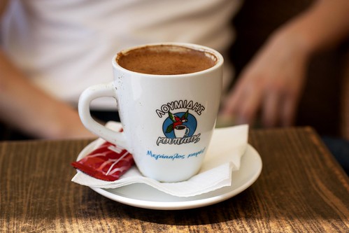 greek coffee @ cafe akamantos