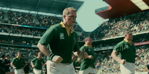 Taking the pitch, in the film &quot;Invictus&quot;