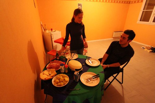 Raclette dinner with Elodie and Yannick. Givet, France.