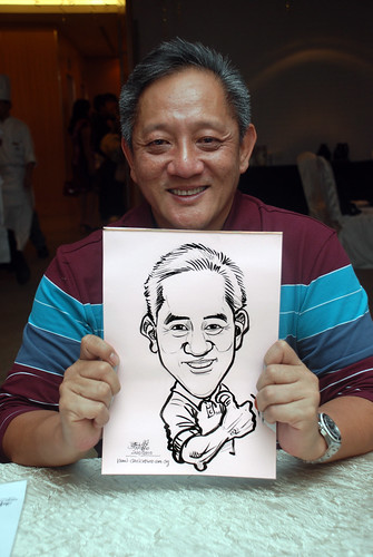caricature live sketching for birthday party 220110 - 8