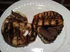 Sweet bourbon-marinated steak and cheddar paninis.