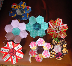 English Pieced Hexagons 3