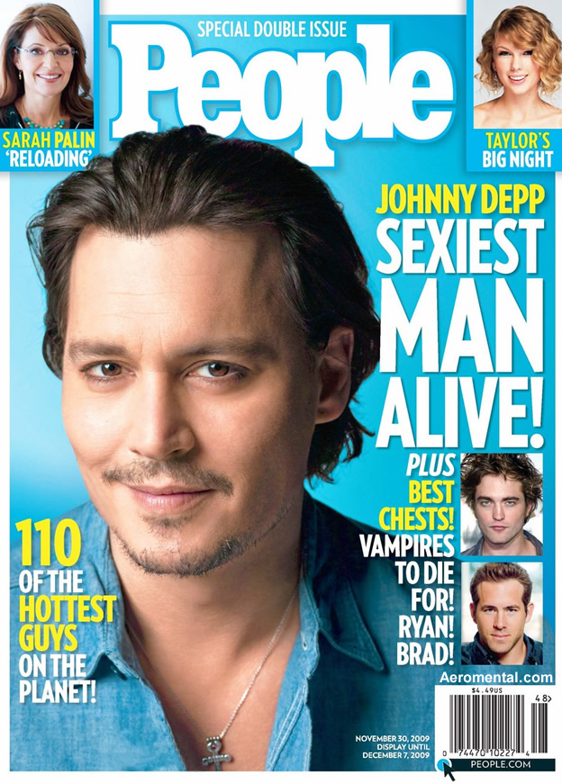 Johnny Depp es elegido el Hombre Más Sexy 2009 por la Revista People