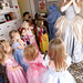 Cinderella teaches the children how to pose like a princess!