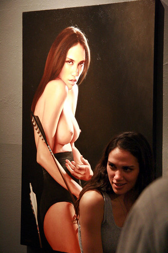 Niki with her portrait