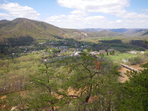 Hot Springs, NC from nearby hillside