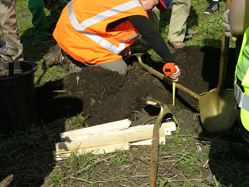 2011 Arbor Day Greenway measure depth 
