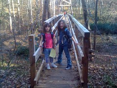  Girls on Walnut Creek Suspension Bridge