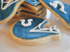 football shaped cook's illustrated butter cookies (super bowl) - New Orleans Saints & Indianapolis Colts - 85