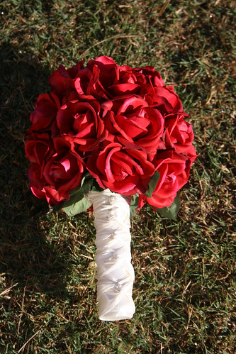Classic Bouquet made with red roses by sarahmbarber.